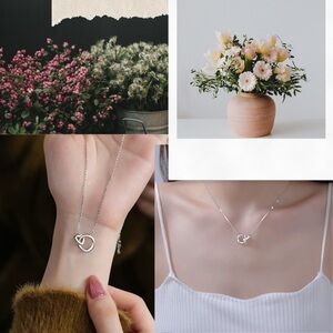 Sterling Silver Interlocking Circle Necklace